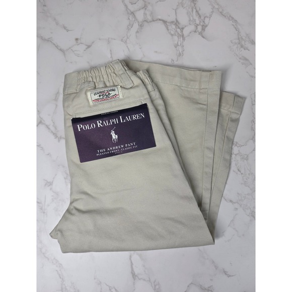 Polo Ralph Lauren Other - Polo Ralph Lauren Boys 2T Khaki The Andrew Pant Pleated Classic Chino NWT